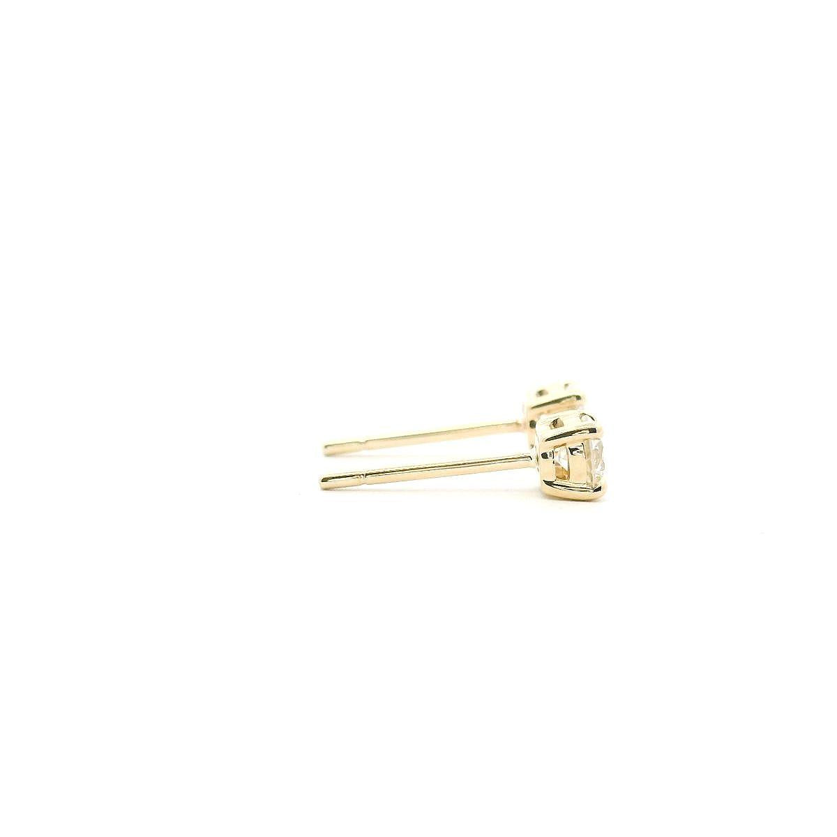 9ct Yellow Gold Lab Grown 0.50ct Diamond Stud Earrings Total Diamond Weight: 0.50ct