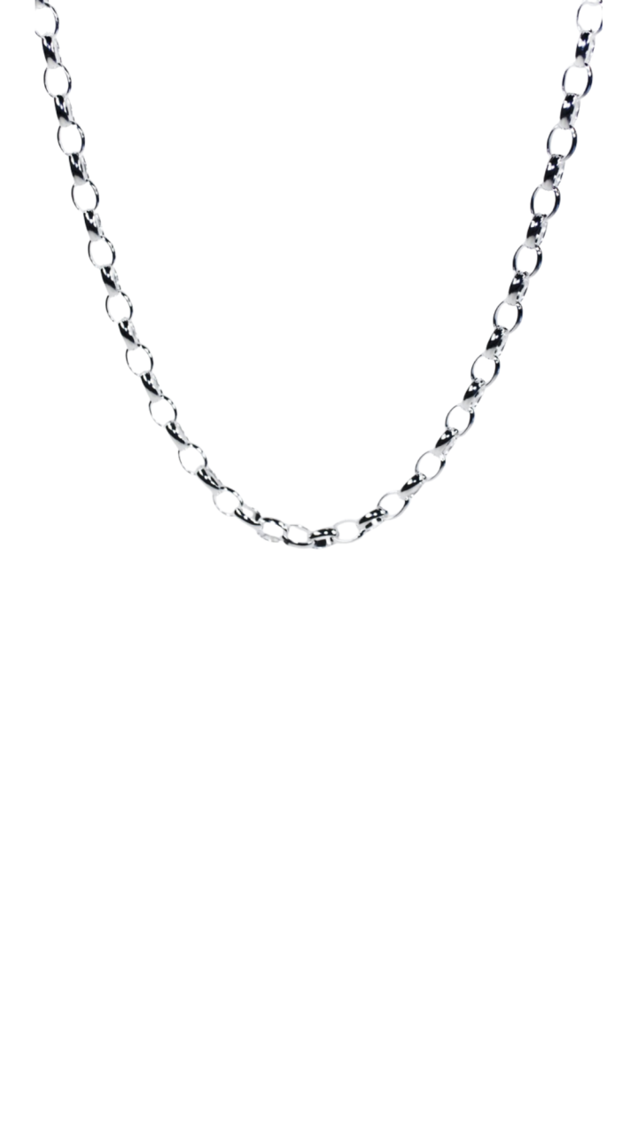 Sterling Silver Oval Belcher Chain