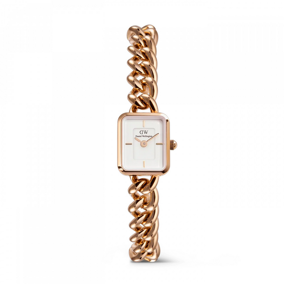 Daniel Wellington Rose Gold Plated Jolie Chain Watch Watch
