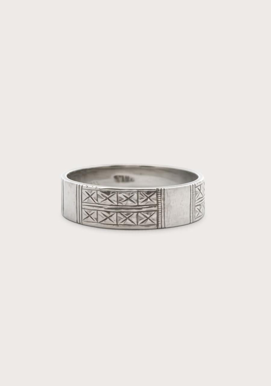 Estate Palladium Engraved 5.8mm Band Ring