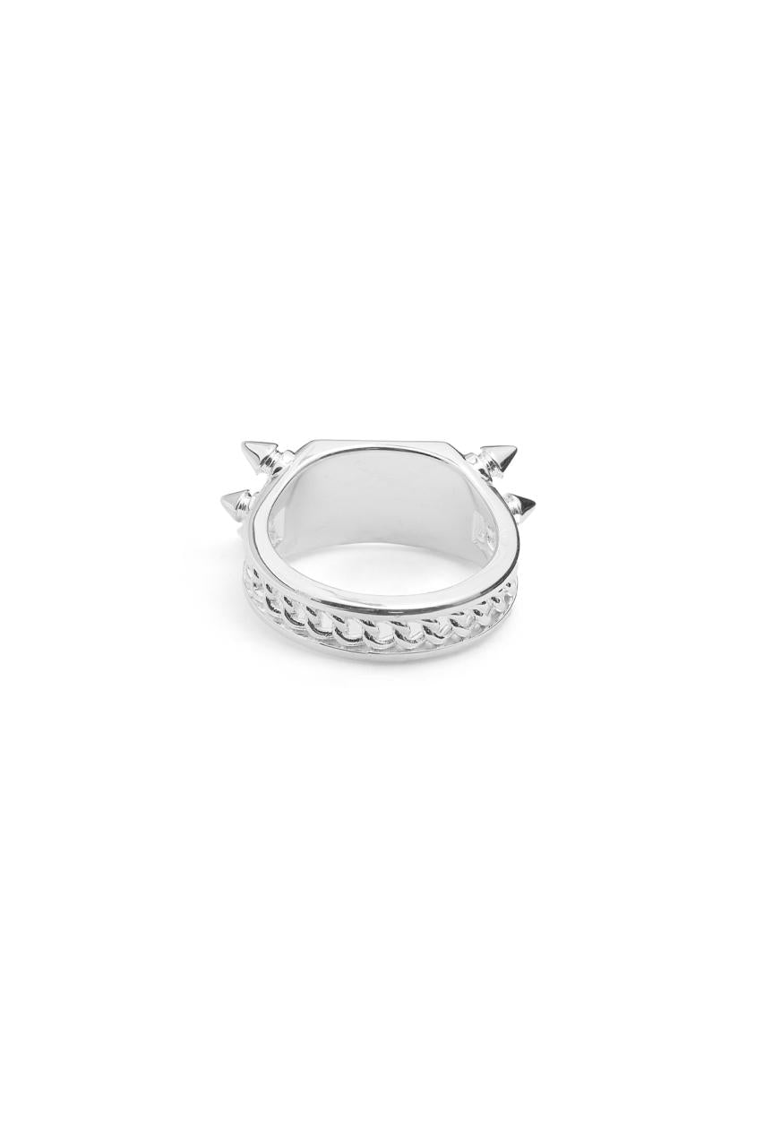Stolen Girlfriends Club Sterling Silver Precious Punk Block Ring