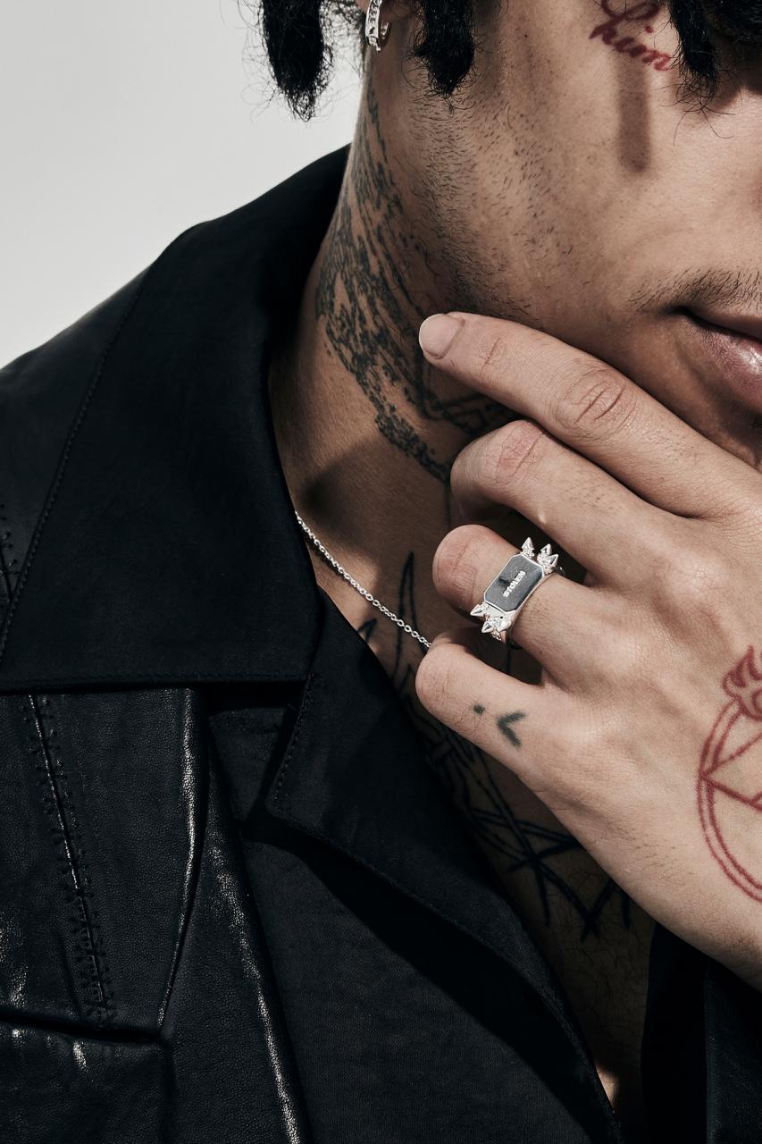 Stolen Girlfriends Club Sterling Silver Precious Punk Block Ring