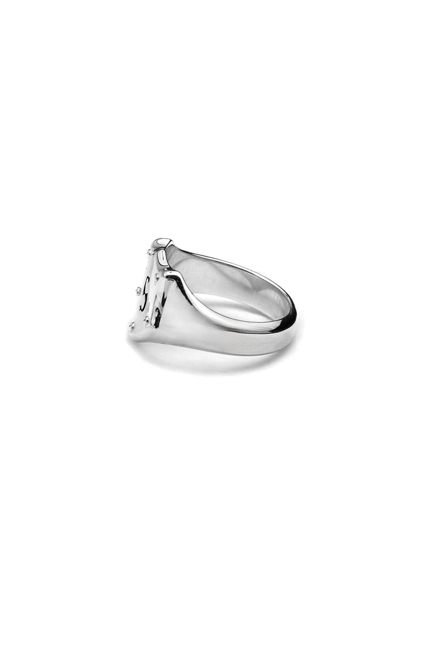Stolen Girlfriends Club Sterling Silver Shield Signet Ring