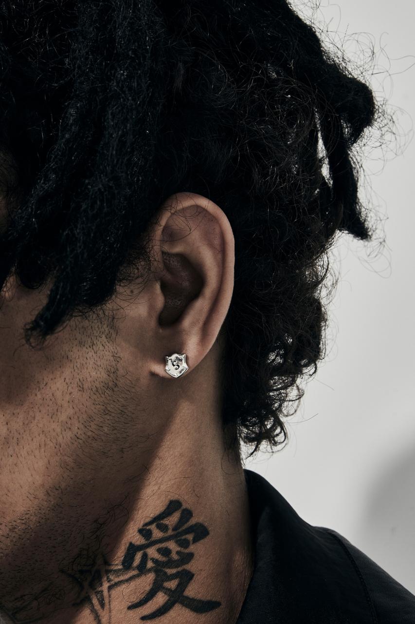 Stolen Girlfriends Club Sterling Silver Shield Stud Earrings