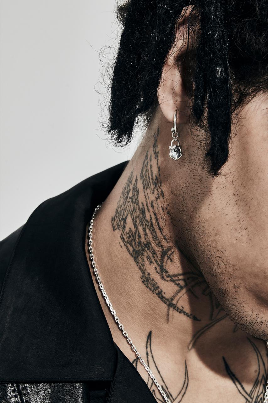 Stolen Girlfriends Club Sterling Silver Shield Anchor Earrings