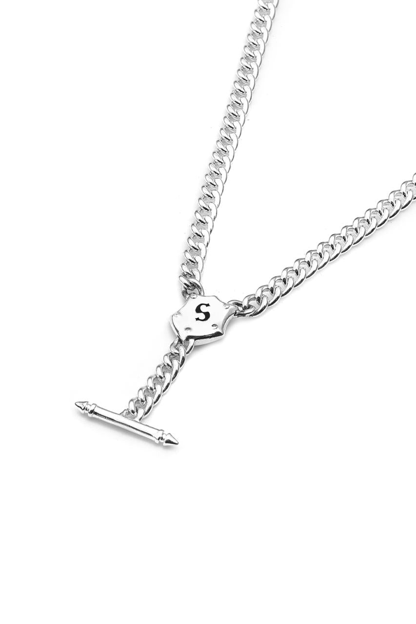 Stolen Girlfriends Club Sterling Silver Shield Fob Necklace