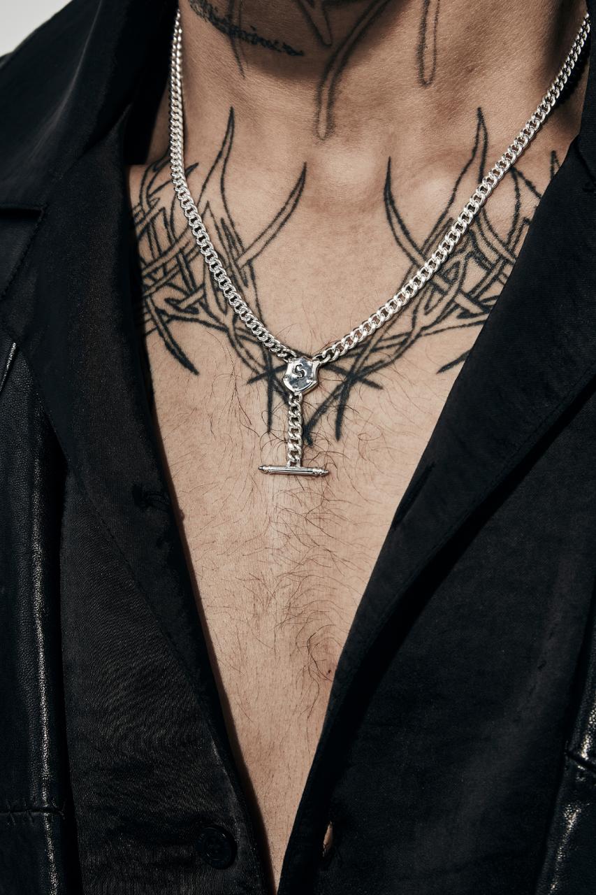 Stolen Girlfriends Club Sterling Silver Shield Fob Necklace