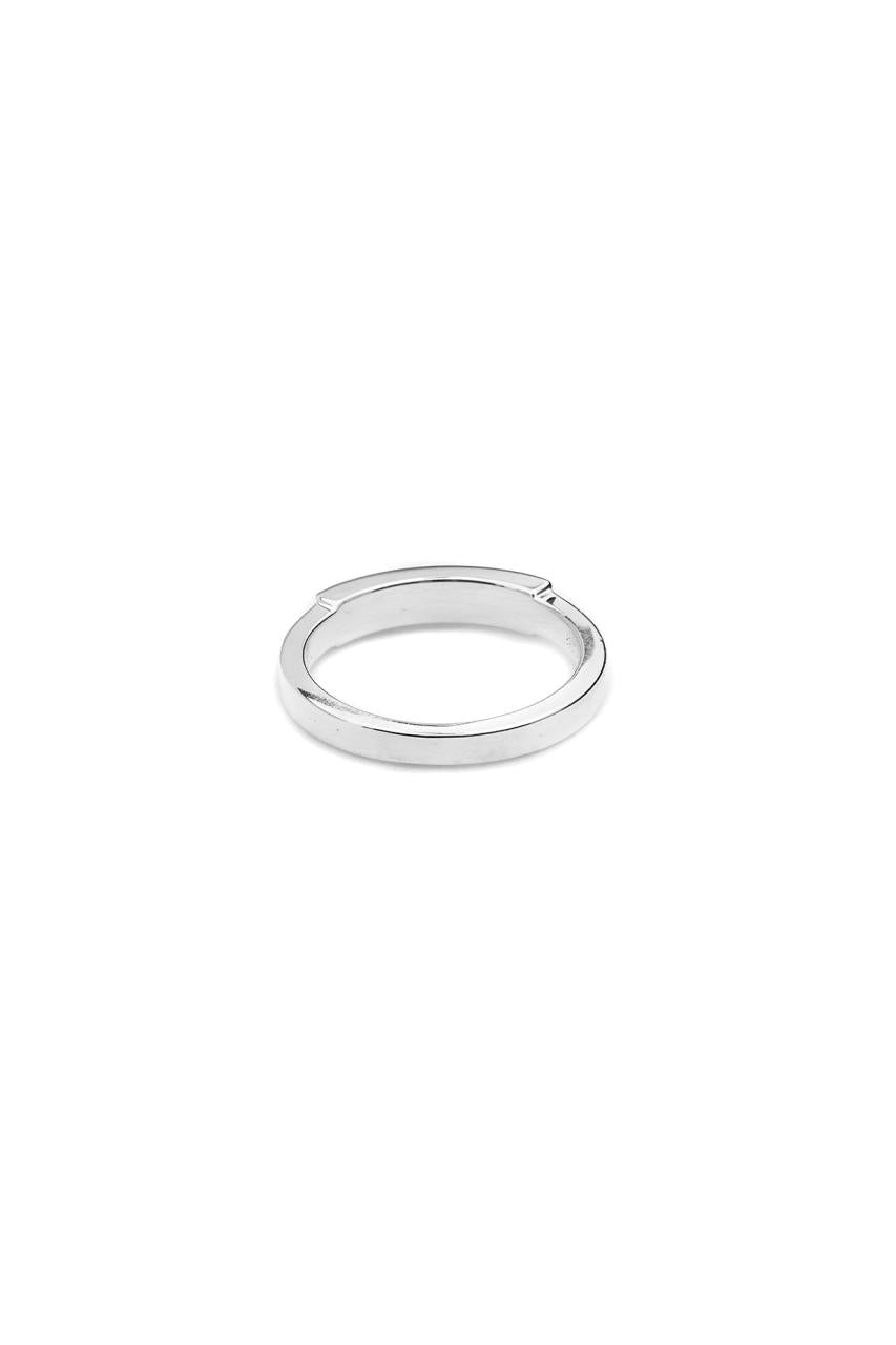 Stolen Girlfriends Club Sterling Silver Narrow Bolted Band Ring