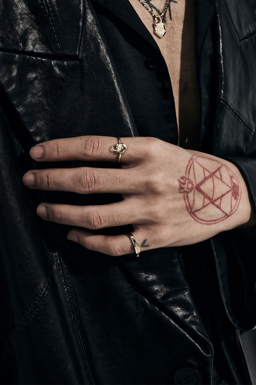 Stolen Girlfriends Club 18ct Gold Plated Shield Ring