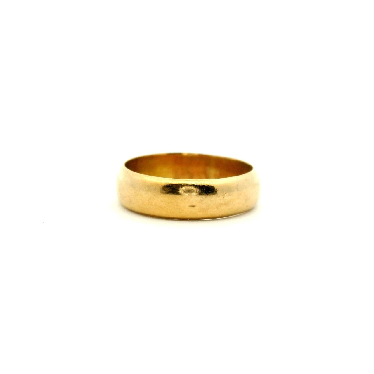 Estate 18ct Yellow Gold 3.5mm Plain Band