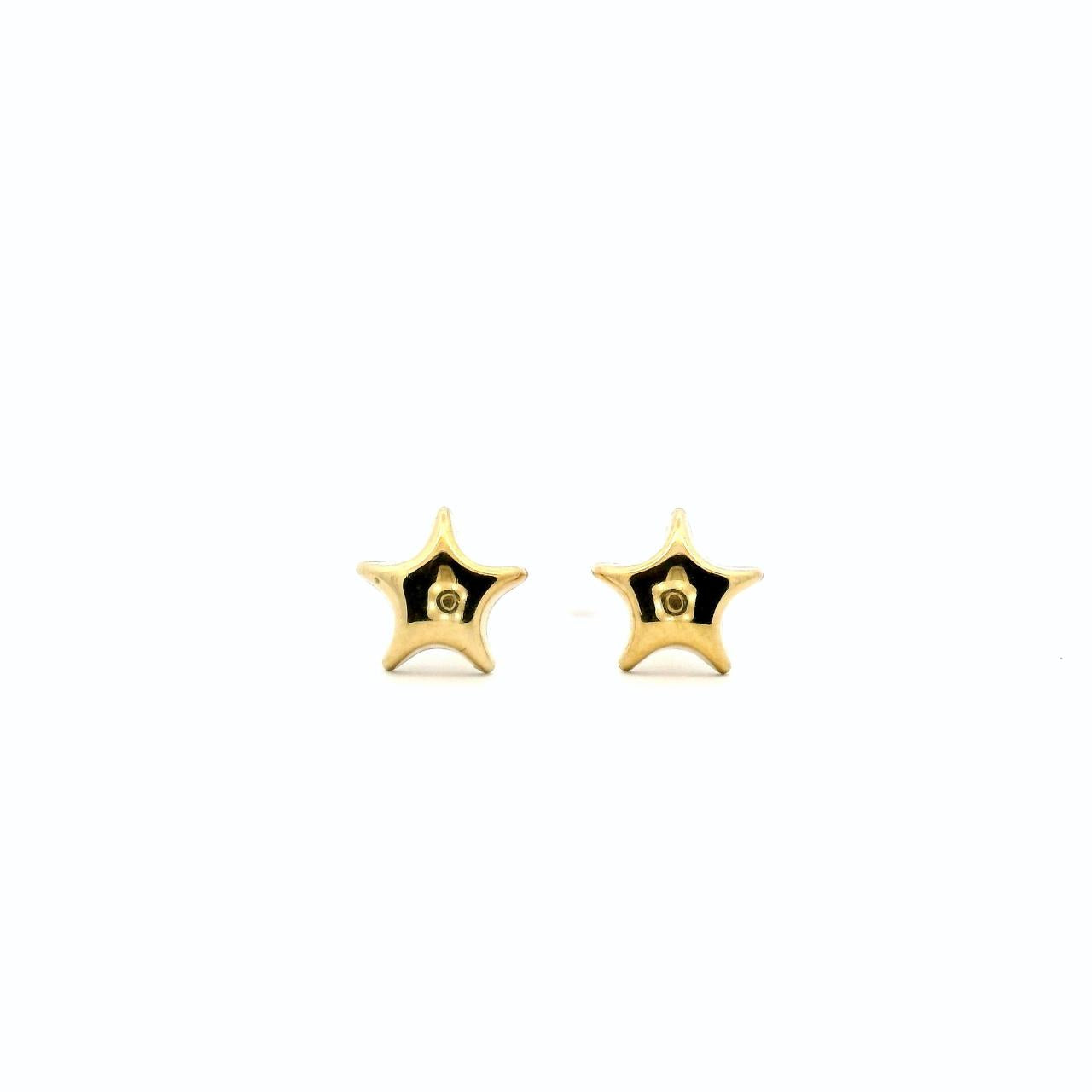Estate 9ct Yellow Gold Star Stud Earrings