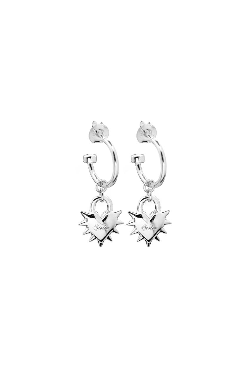 Stolen Girlfriends Club Love Locket Anchor Earrings