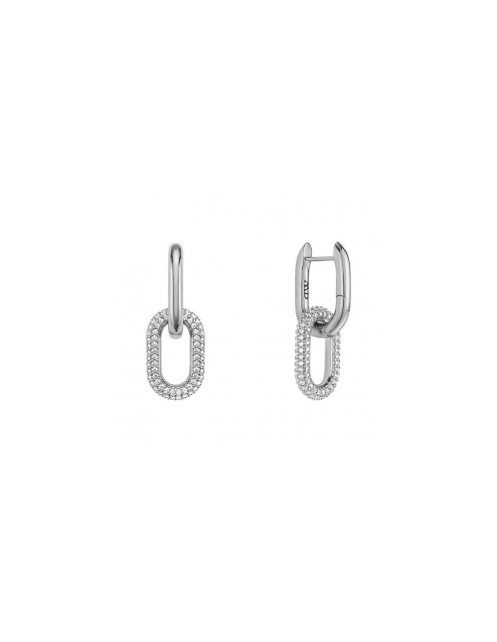 Daniel Wellington Brass Crystal Link Earrings