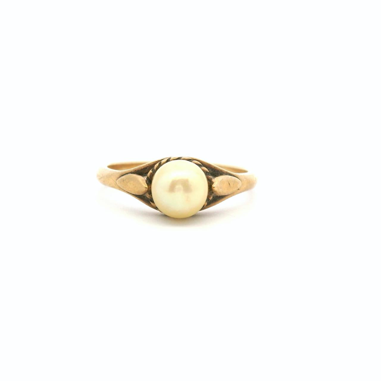 Estate 9ct Yellow Gold Pearl Ring