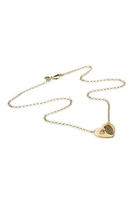 Stolen Girlfriends Club 18ct Gold Plated Warm Welcome Heart Necklace