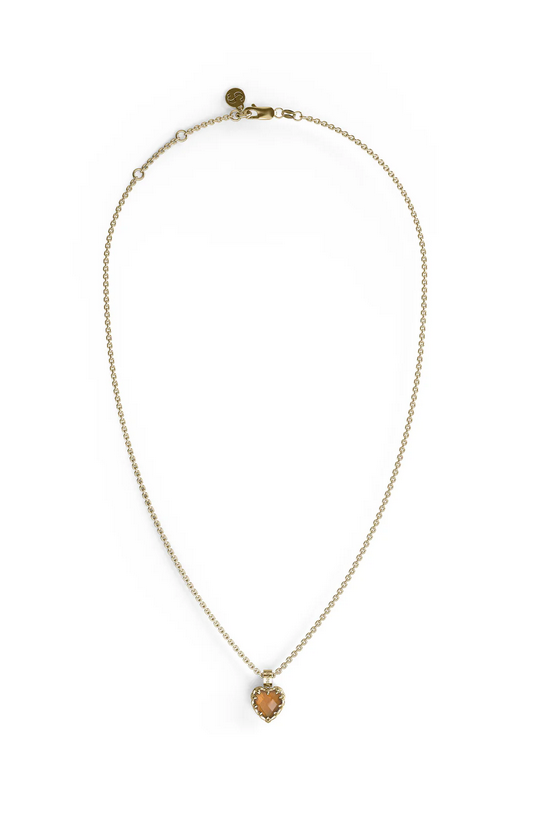 Stolen Girlfriends Club 18ct Gold Plated Citrine Love Claw Necklace