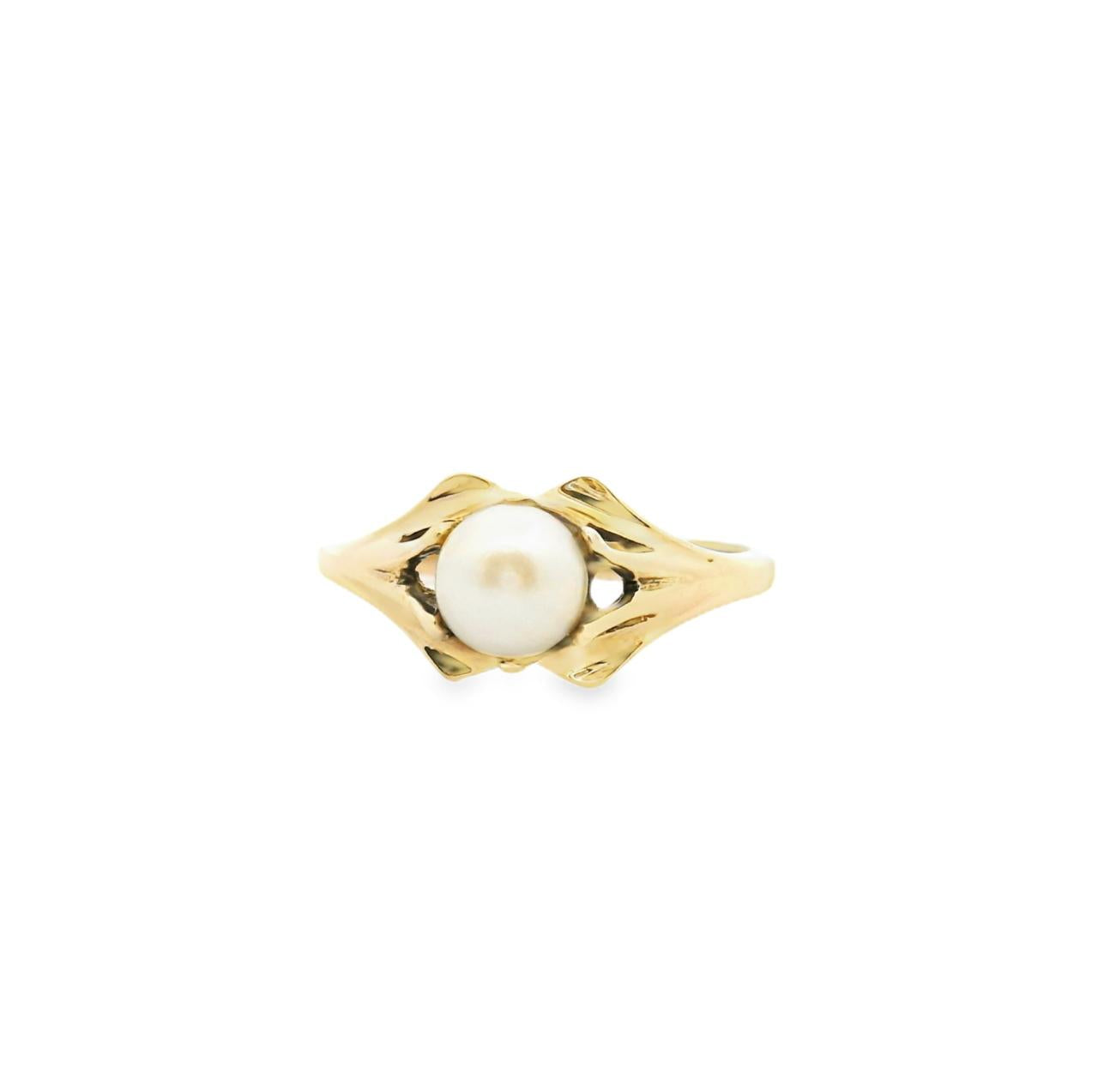 Estate 9ct Yellow Gold Pearl Ring