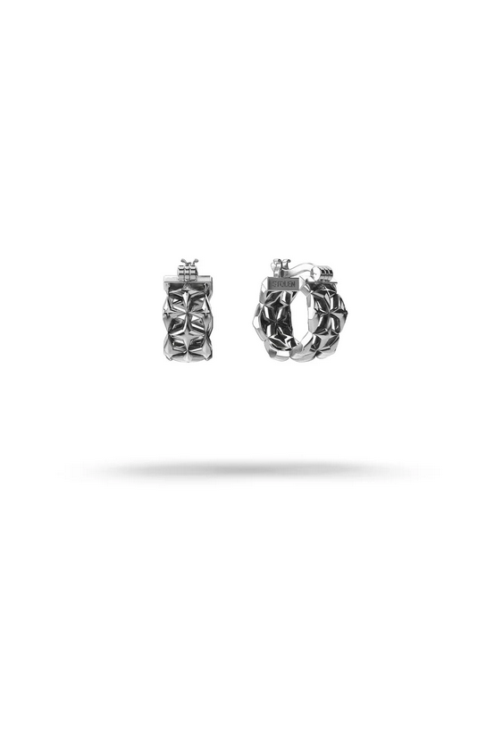 Stolen Girlfriends Club Sterling Silver Cosmic Punk Eternity Huggie Earrings
