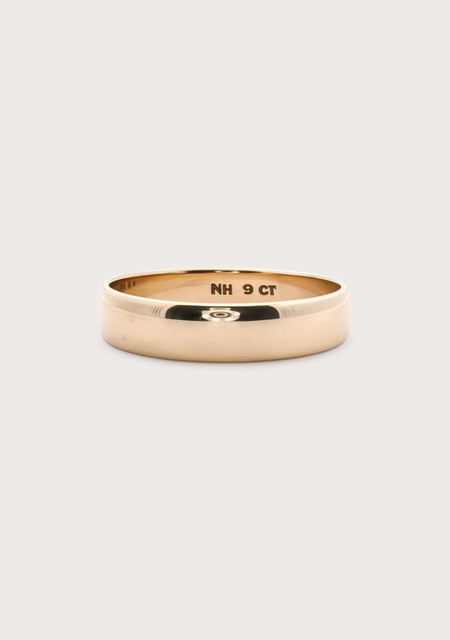 Estate 9ct Yellow Gold 4.5mm Plain Band
