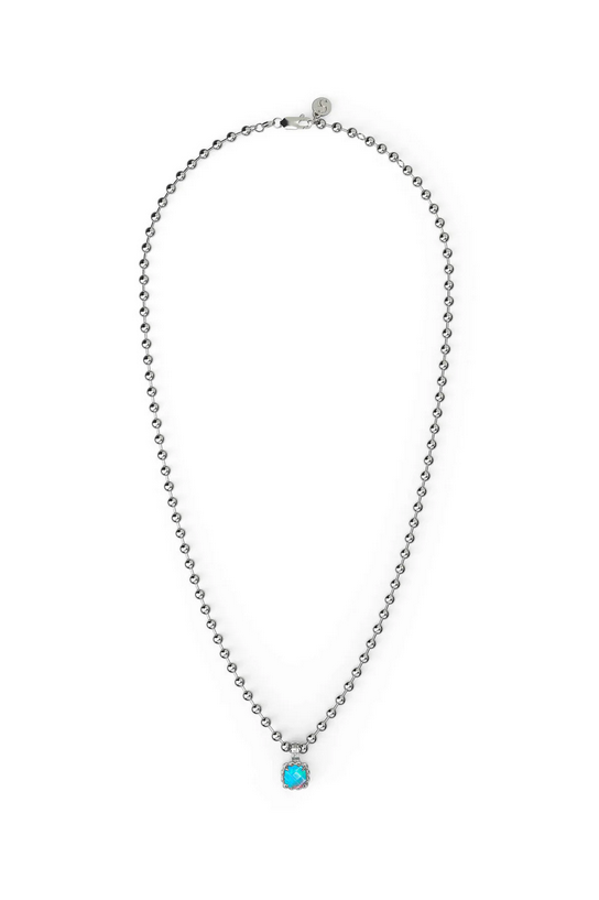 Stolen Girlfriends Club Sterling Silver Opal Baby Claw Ball Chain Necklace