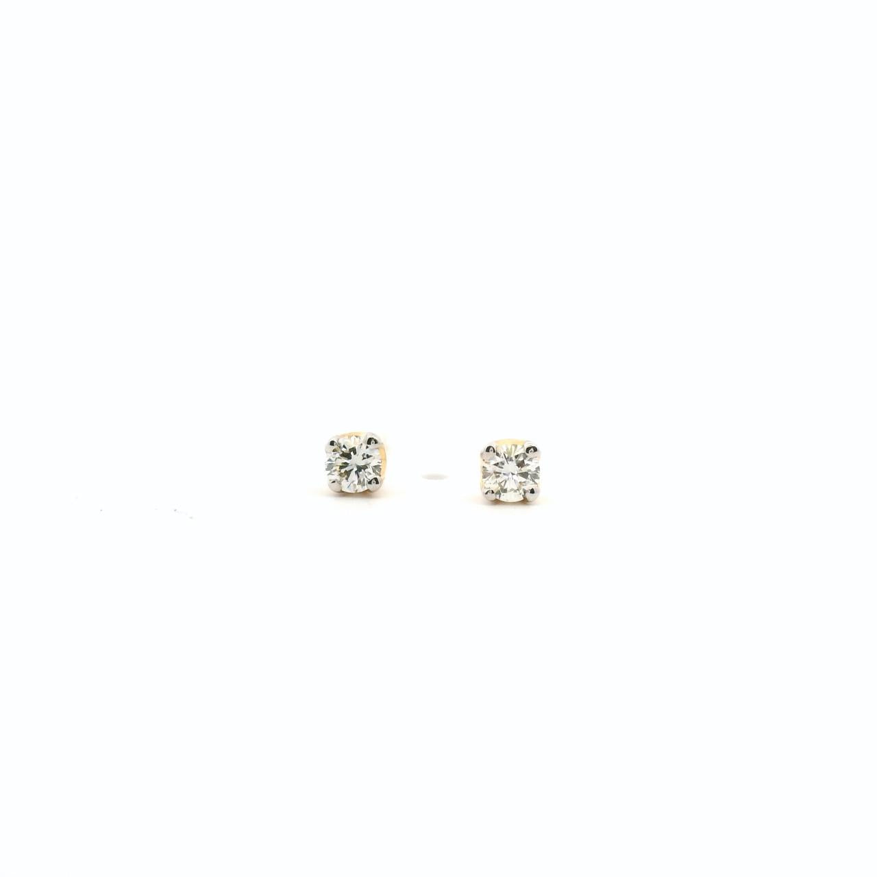 9ct Yellow Gold 0.20ct Diamond Stud Earrings