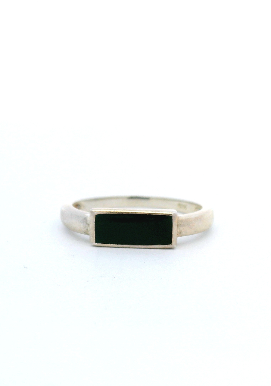 Sterling Silver Onyx Ring