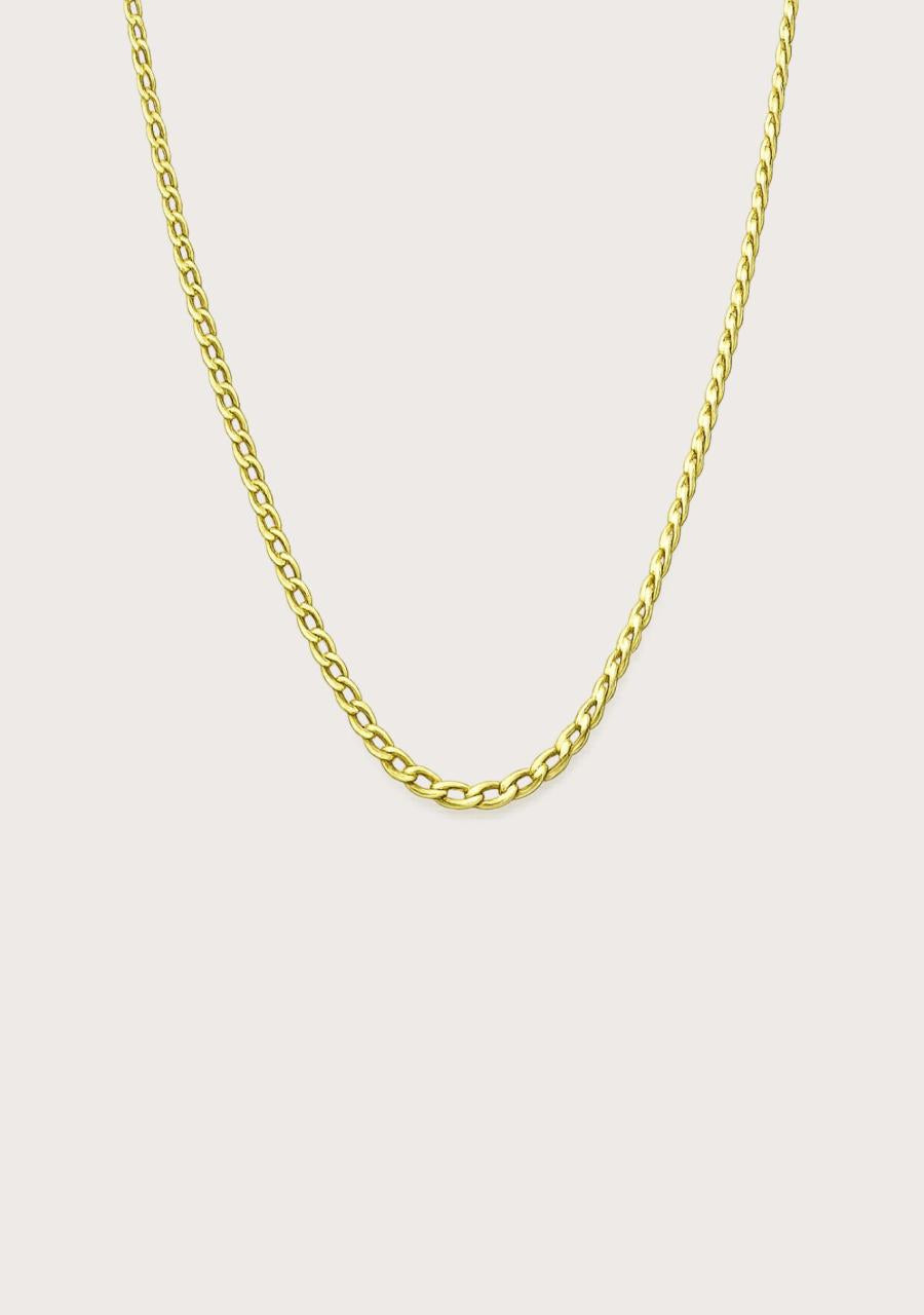 Estate 9ct Yellow Gold Curb Chain
