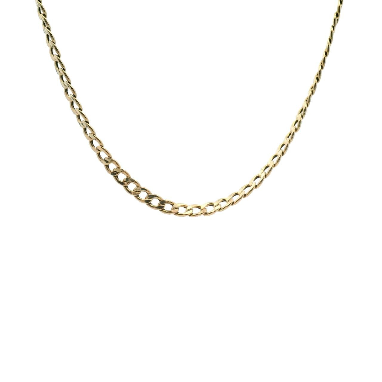 Estate 9ct Yellow Gold Curb Chain