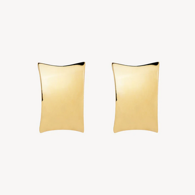 Najo 14ct Gold Plated 13.5x20mm Comet Stud Earrings