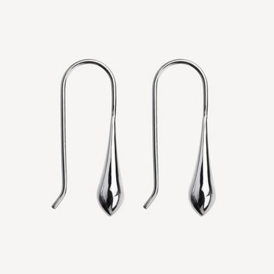 Najo Sterling Silver 8x30mm My Silent Tears Earrings