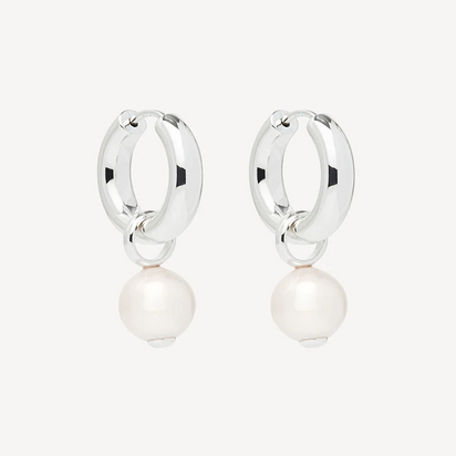 Najo Sterling Silver Ms Perla Freshwater Pearl Earrings