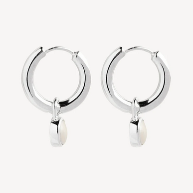 Najo Sterling Silver Heavenly Freshwater Pearl Earrings