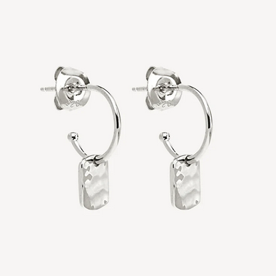 Najo Sterling Silver Tigger Hoop Earrings