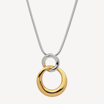 Najo Sterling Silver & 14ct Yellow Gold Plated Tranquila Necklace