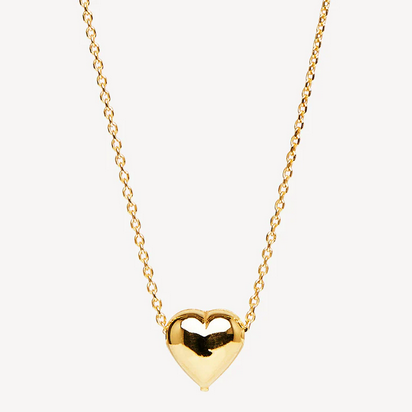 Najo 14ct Gold Plated Amore Charm Necklace