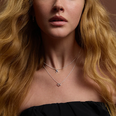 Najo Sterling Silver Bisous Necklace