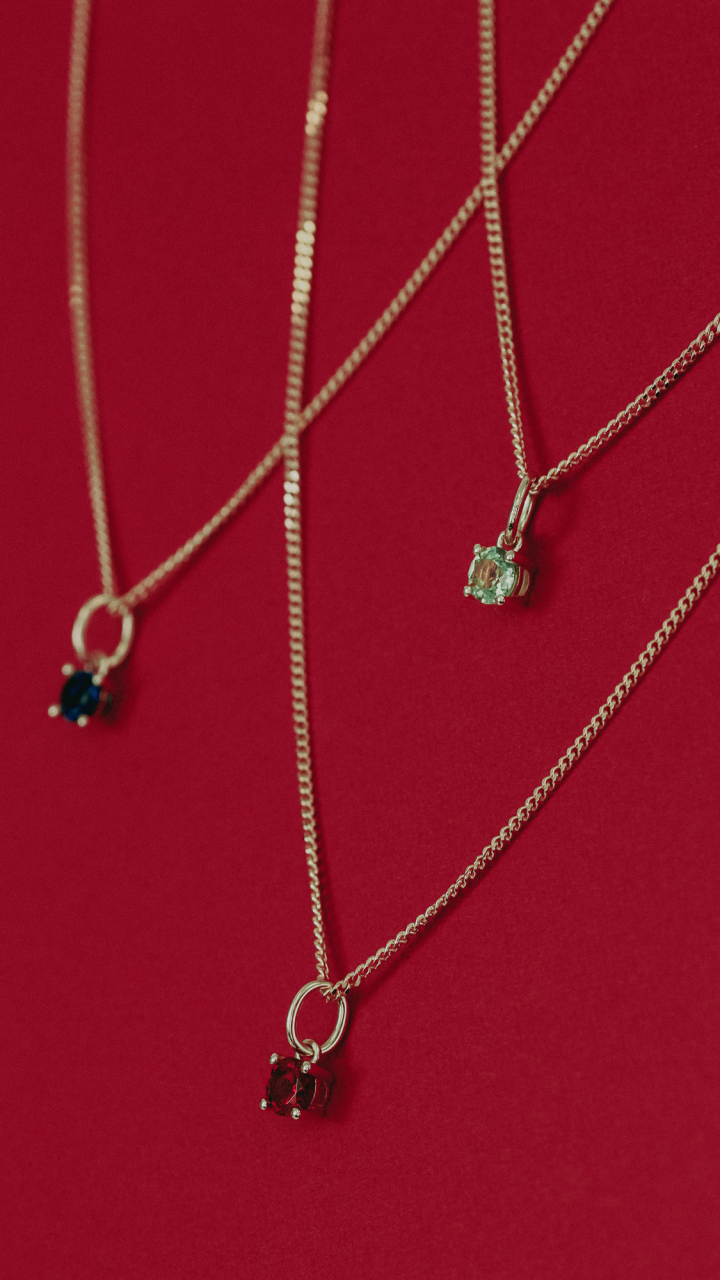 9ct Yellow Gold Peridot Birthstone Pendant