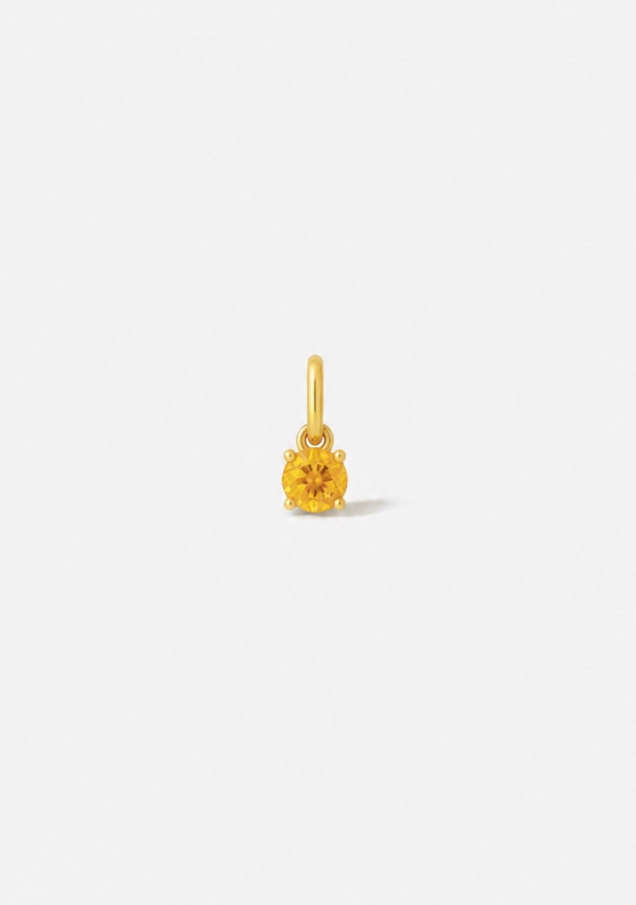 9ct Yellow Gold Citrine Birthstone Pendant
