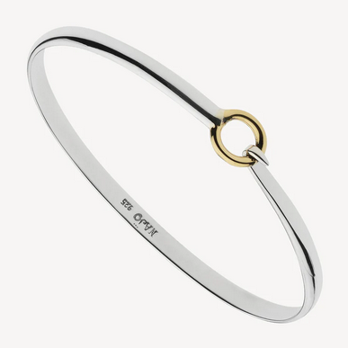 Najo Sterling Silver & Gold Plated Oh Honey Bangle