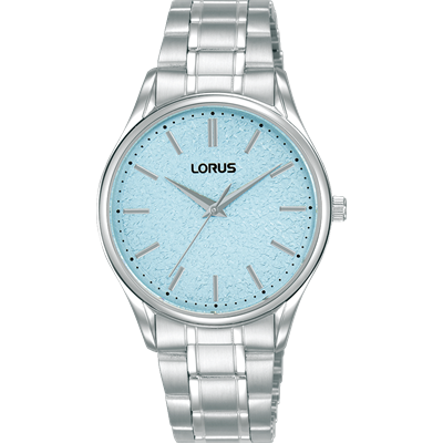 Lorus Ladies Stainless Steel Dress Watch with Blue Dial