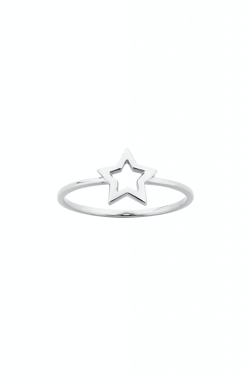 Karen Walker Sterling Silver Mini Star Ring