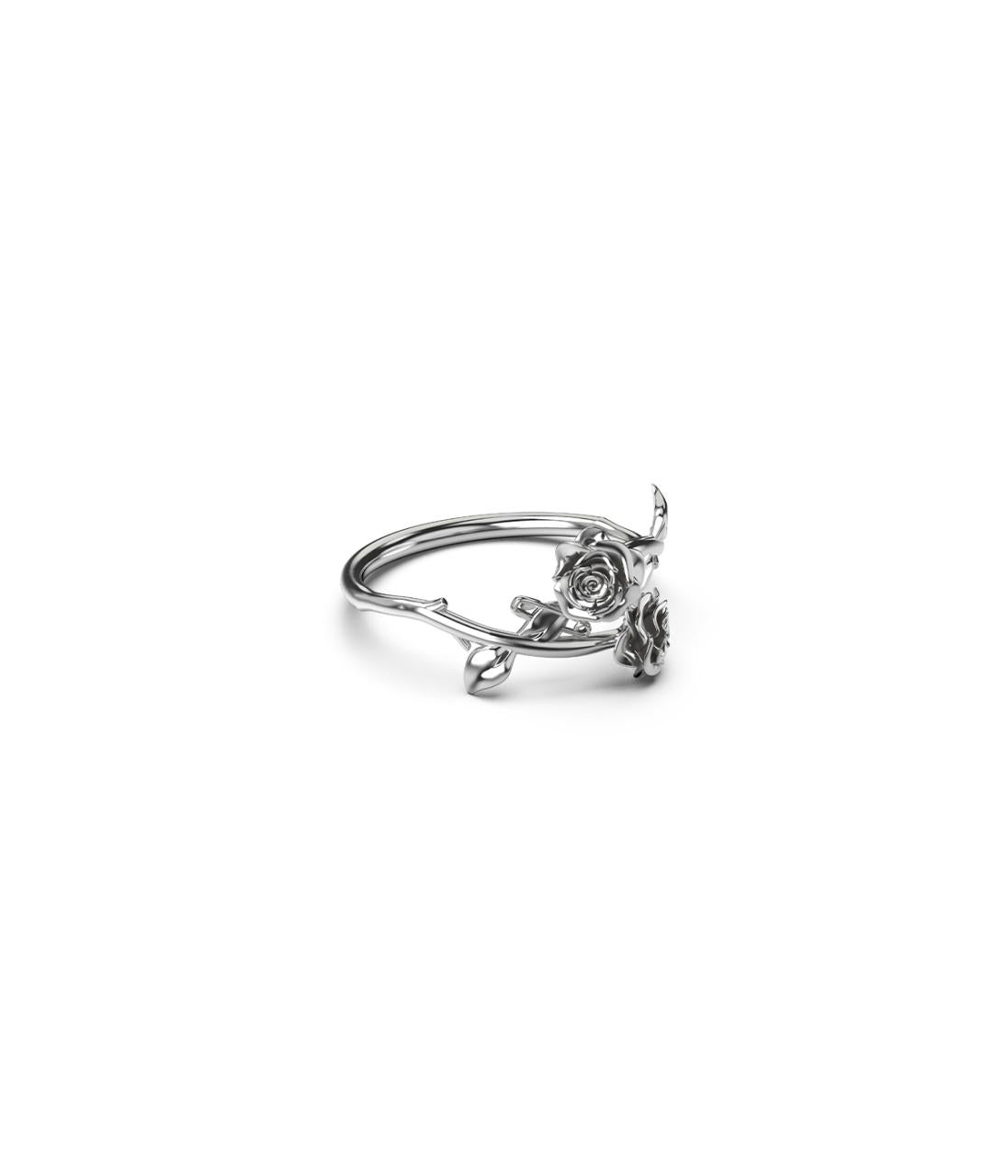 Stolen Girlfriends Club Sterling Silver Rose Wrap Ring