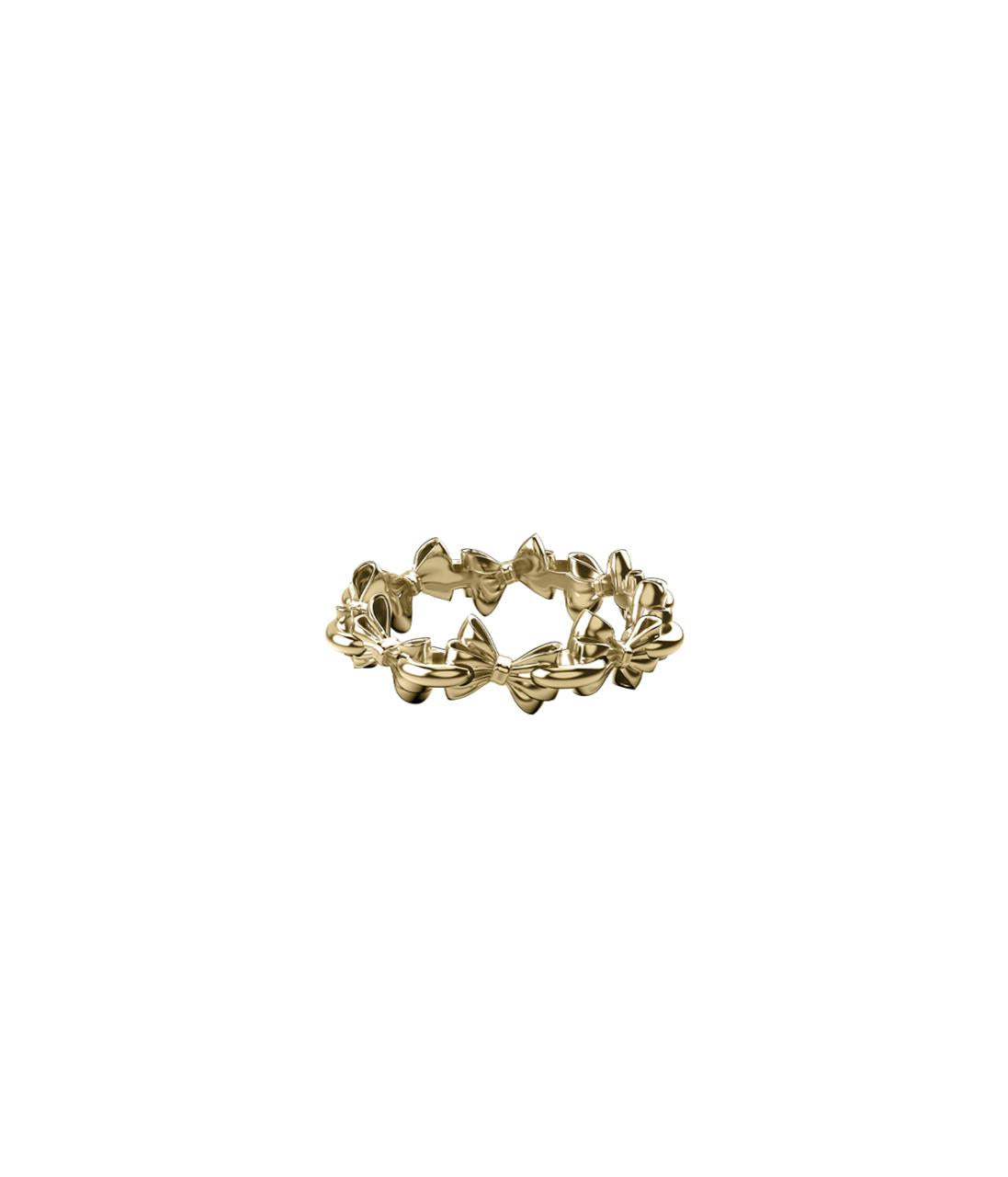 Stolen Girlfriends Club 18ct Gold Plated Pierced Bow Infinity Ring