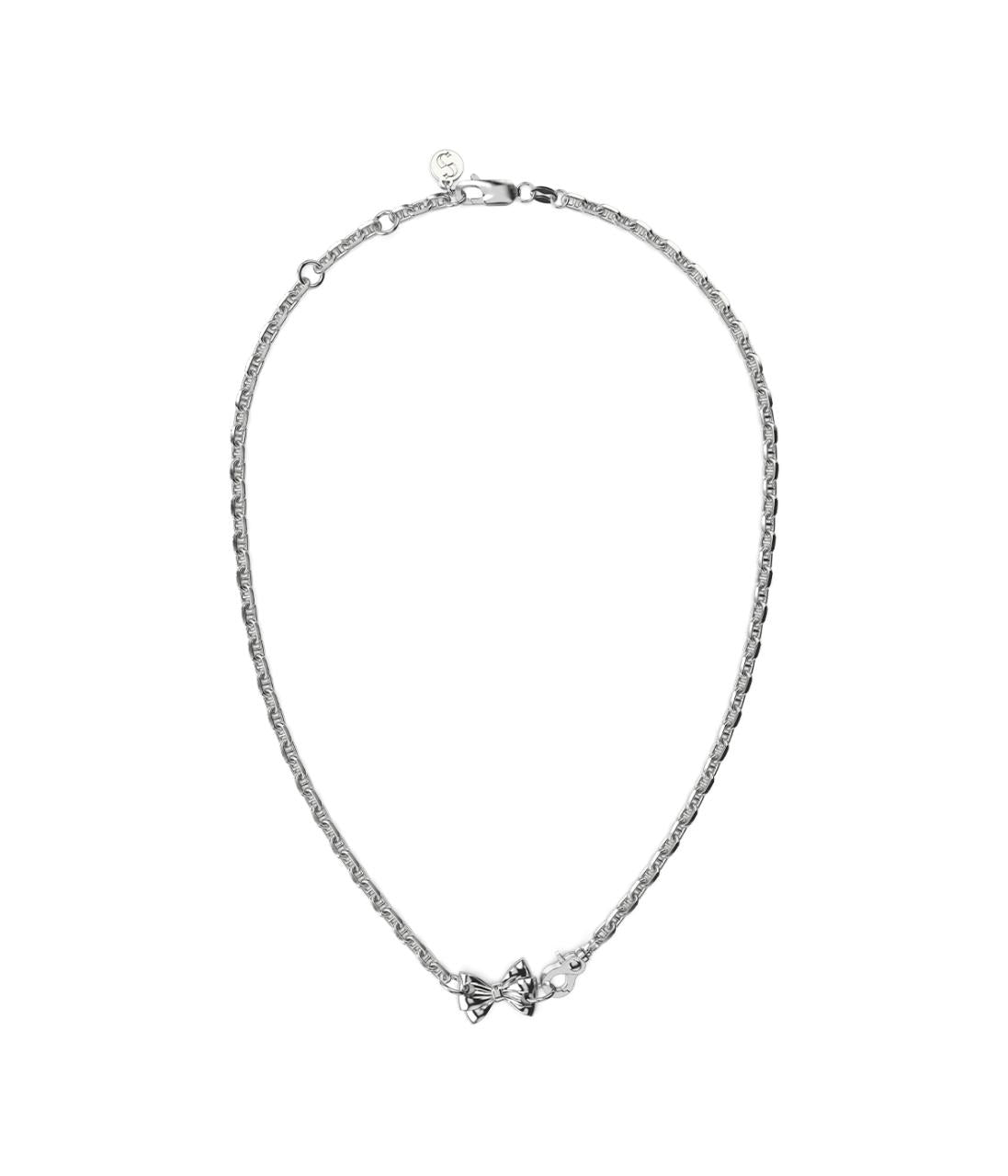 Stolen Girlfriends Club Sterling Silver Pierced Bow Necklace