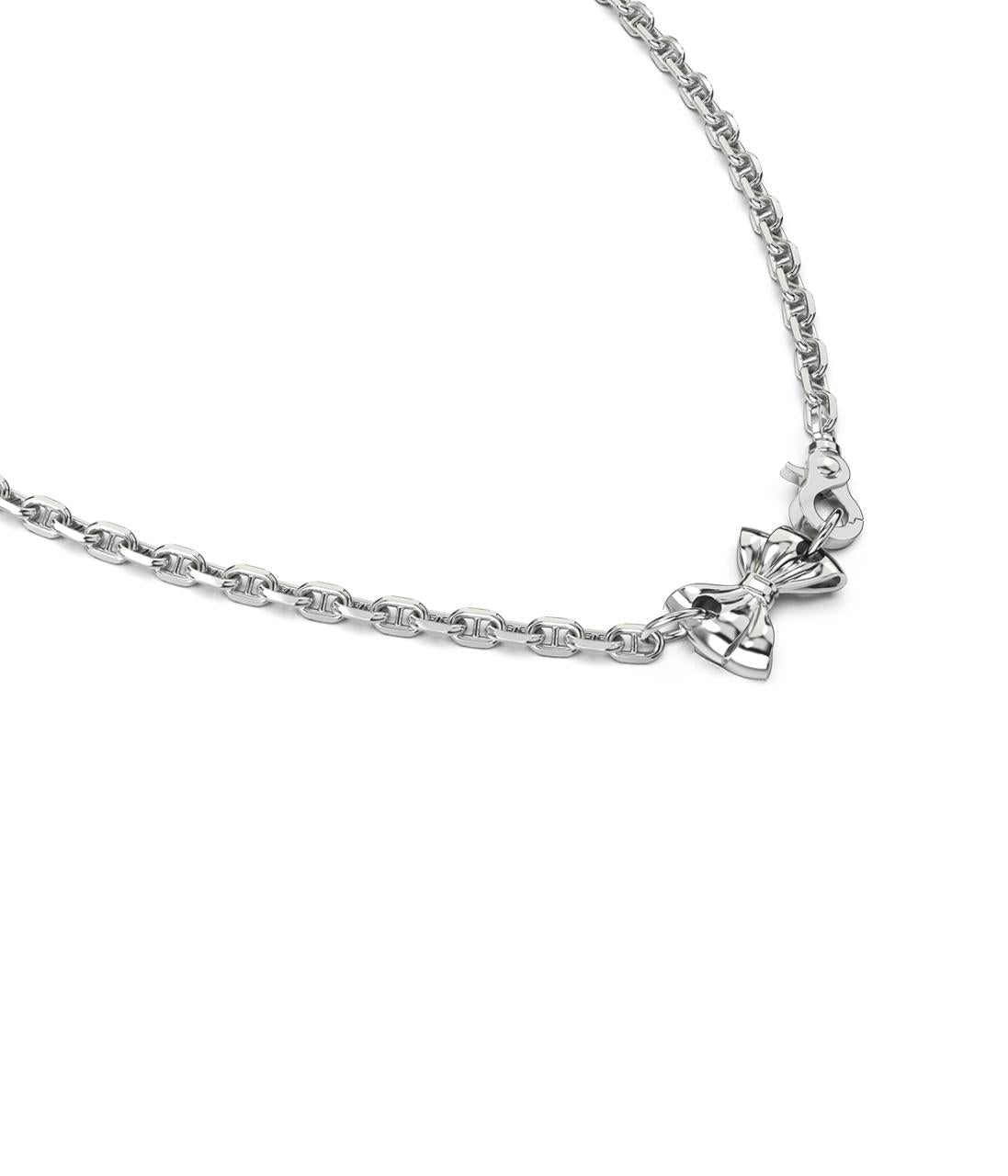 Stolen Girlfriends Club Sterling Silver Pierced Bow Necklace
