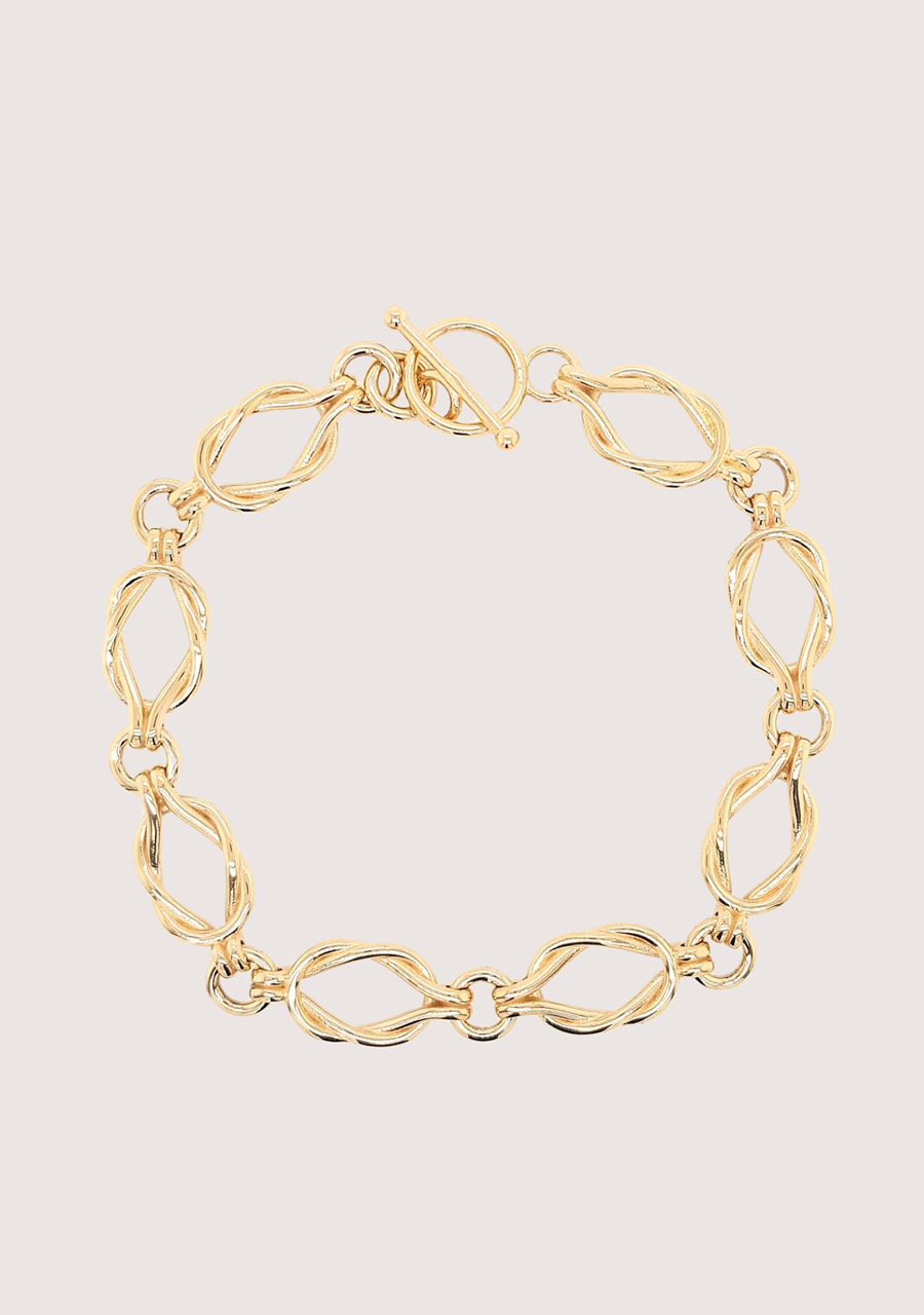 Handmade 9ct Yellow Gold Sailor Knot Bracelet