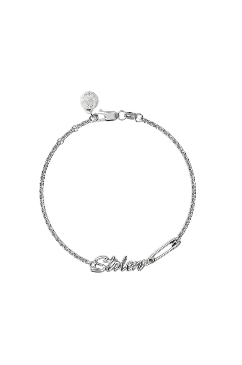Stolen Girlfriends Club Sterling Silver Sentimental Script Bracelet Bracelet Length:  18.5cm - adjustable to 16.5cm