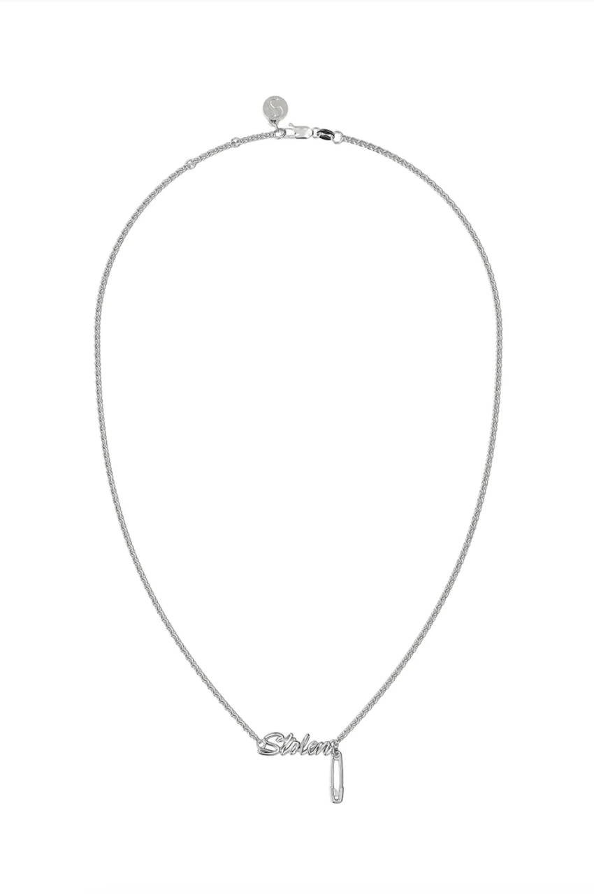 Stolen Girlfriends Club Sterling Silver Sentimental Script Necklace  Necklace Length: 45cm