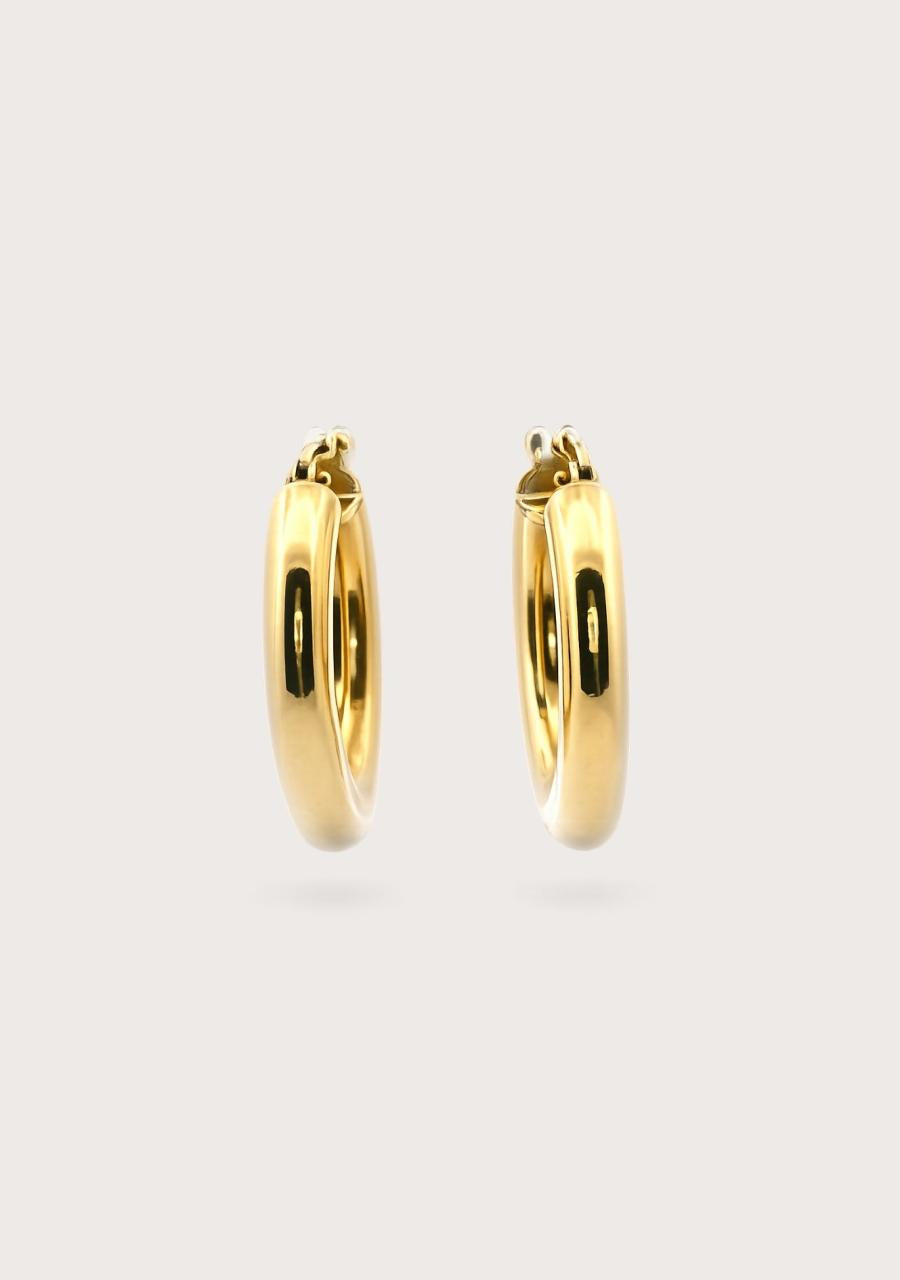Estate 9ct Yellow Gold Hoop Earrings