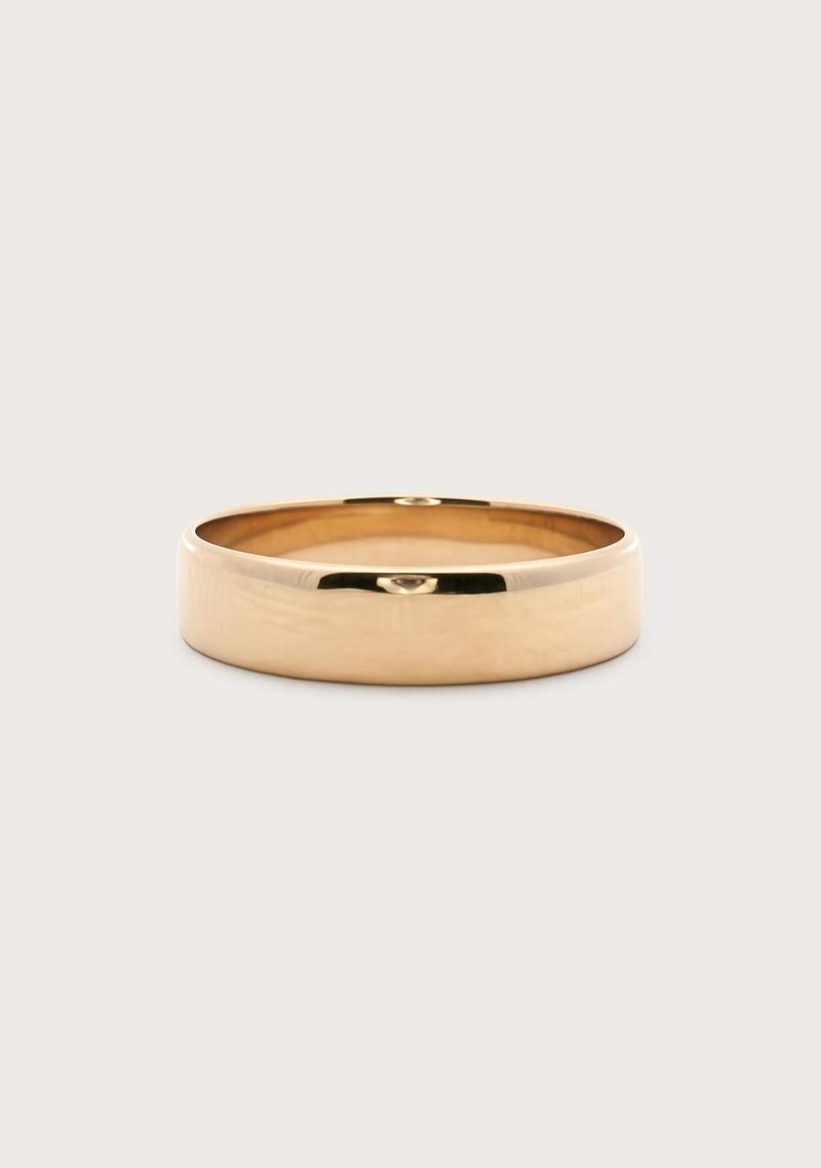 Estate 9ct Yellow Gold Plain 4.65mm Flat Band